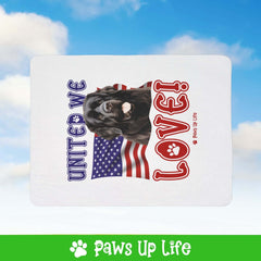 Newfoundland Dog United We Love Fleece Sherpa Blanket - Perfect for Snuggling and Cozy Napping | Paws Up Life, LLC