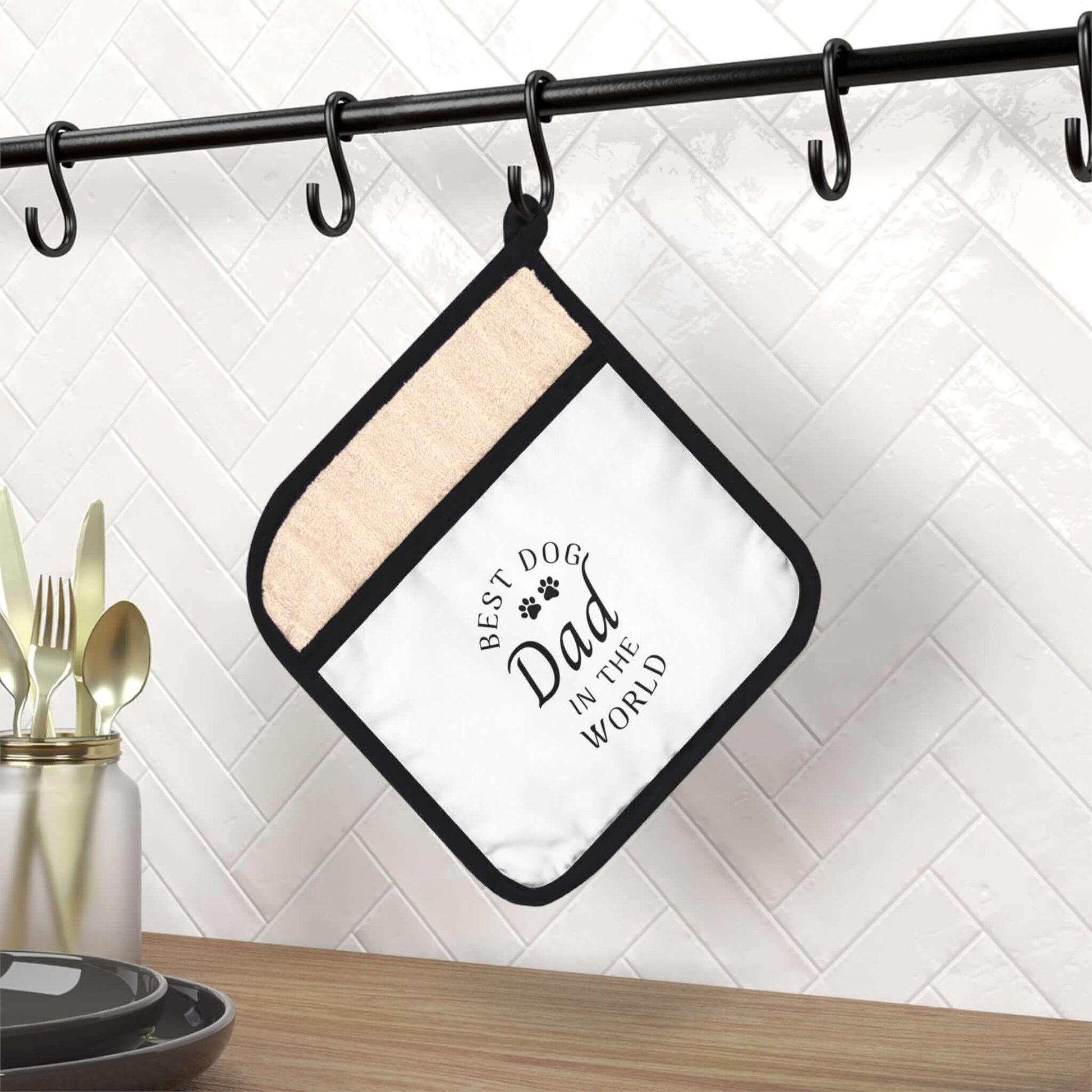 Best Dog Dad Pot Holder: A Must-Have Kitchen Essential for Pet-Loving Dads - Pot Holder with Pocket