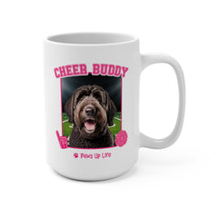 Labradoodle Football Cheer Buddy Cheerleading Dog 15oz Large Coffee Mug Ceramic Drinkware Tea Washable | Paws Up Life, LLC