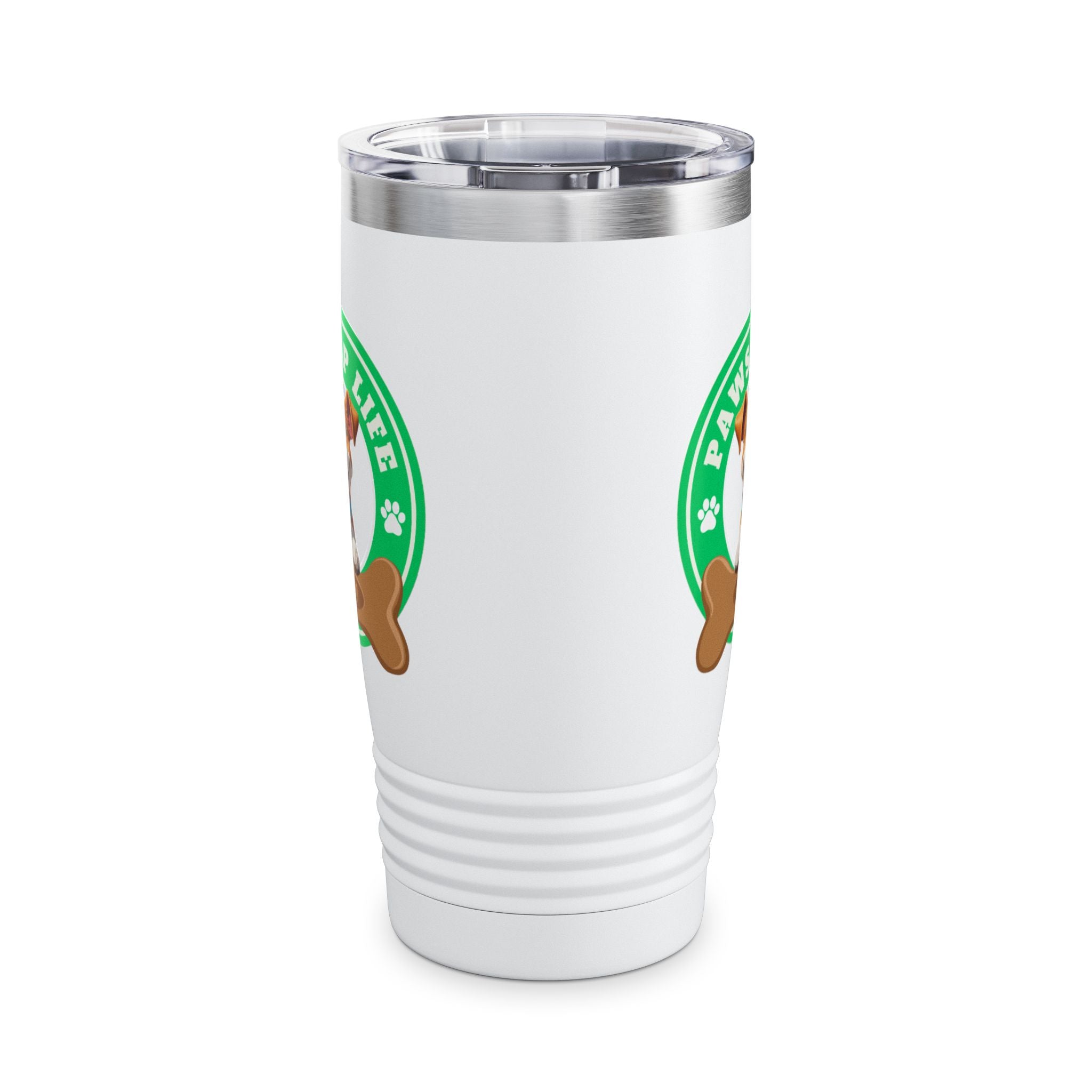 Paws Up Life Brand Logo Ringneck Tumbler 20oz Green