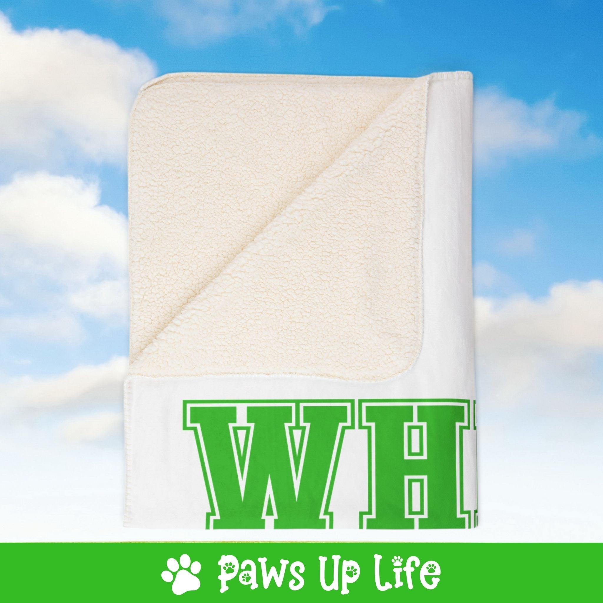 Where's Taylor Football Fleece Sherpa Blanket - Perfect for Snuggling and Cozy Napping | Paws Up Life, LLC