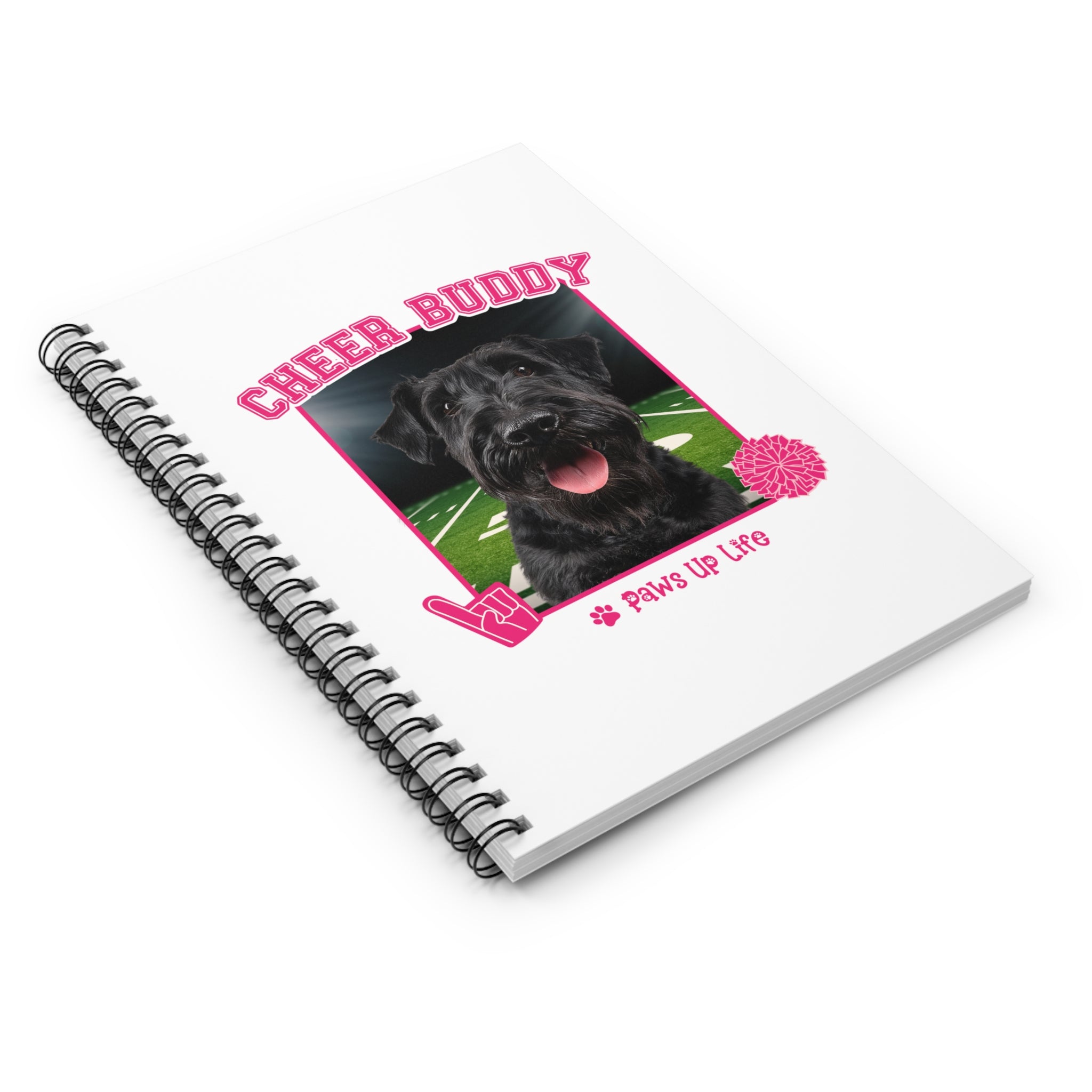 Irish Terrier Football Cheer Buddy Cheerleading Dog Spiral Notebook for Office and Home - Ruled Line | Paws Up Life, LLC