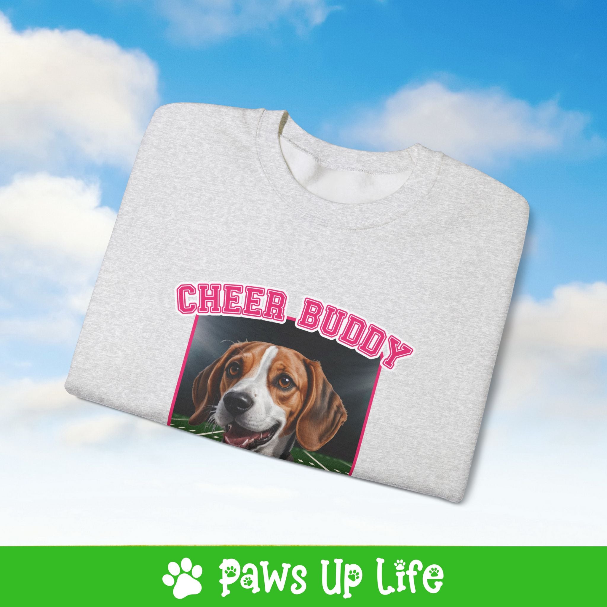 Bernese Mountain Dog Football Cheer Buddy Cheerleading Dog Crewneck Sweatshirt, Unisex Gift for Animal Lovers, Dog Mom Dad Sweatshirt, Cute Dog Lover Apparel, Fun Pet