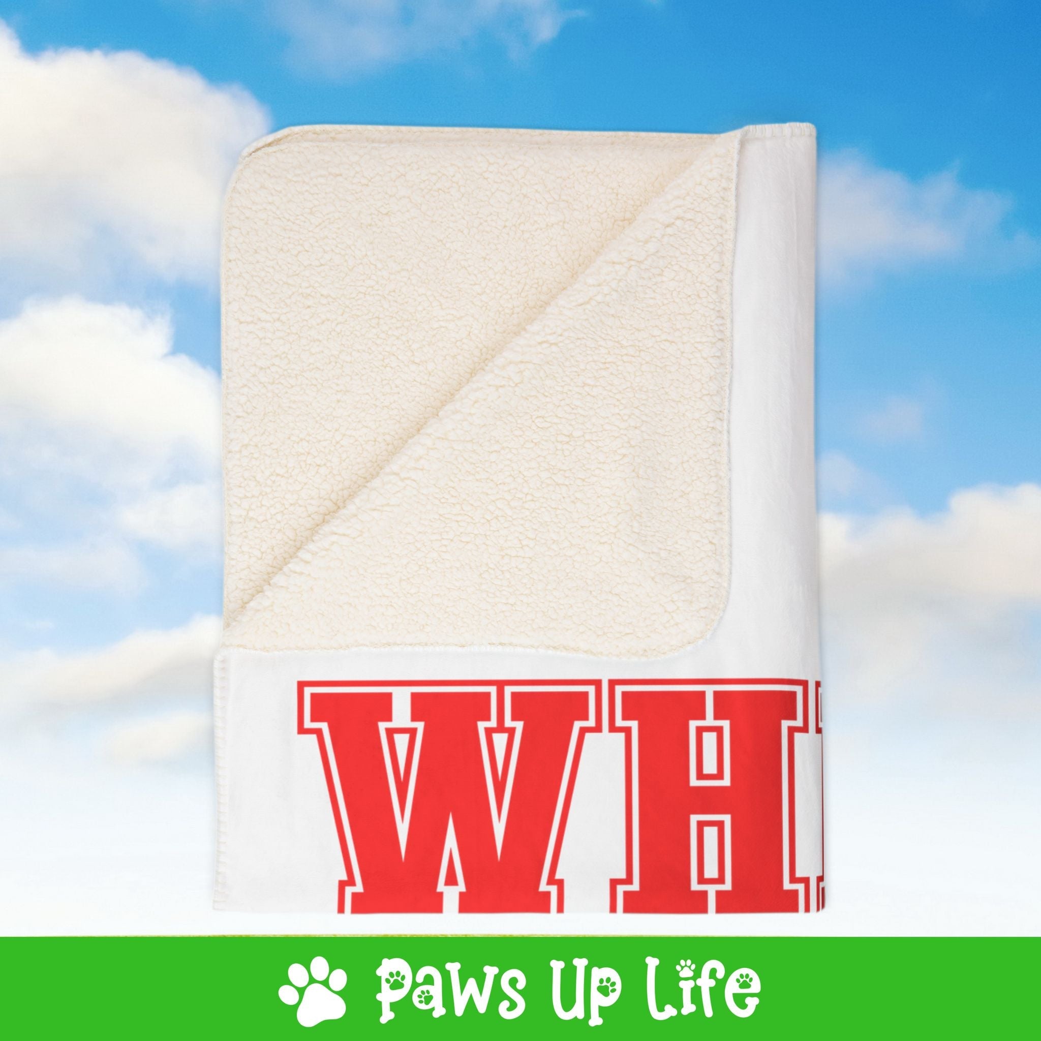 Where's Taylor Football Fleece Sherpa Blanket - Perfect for Snuggling and Cozy Napping | Paws Up Life, LLC