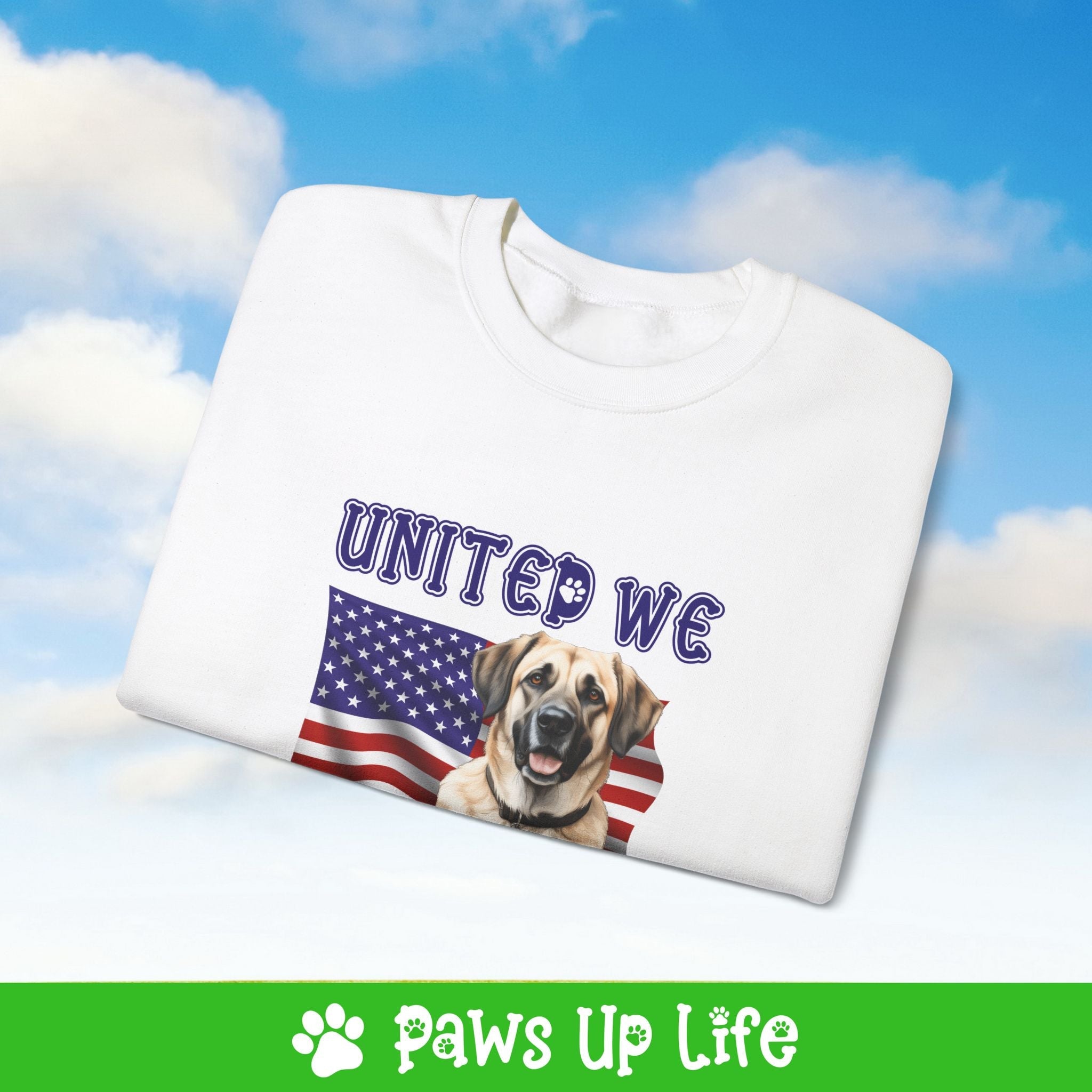 Anatolian Shepherd Dog United We Love Dog Crewneck Sweatshirt, Unisex Gift for Animal Lovers, Dog Mom Dad Sweatshirt, Cute Dog Lover Apparel, Fun Pet | Paws Up Life, LLC