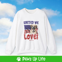 Anatolian Shepherd Dog United We Love Dog Crewneck Sweatshirt, Unisex Gift for Animal Lovers, Dog Mom Dad Sweatshirt, Cute Dog Lover Apparel, Fun Pet | Paws Up Life, LLC