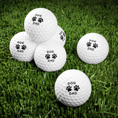 Dog Dad Golf Ball: Swing in Style with this Perfect Gift for Canine-Loving Dads - Golf Balls, 6pcs