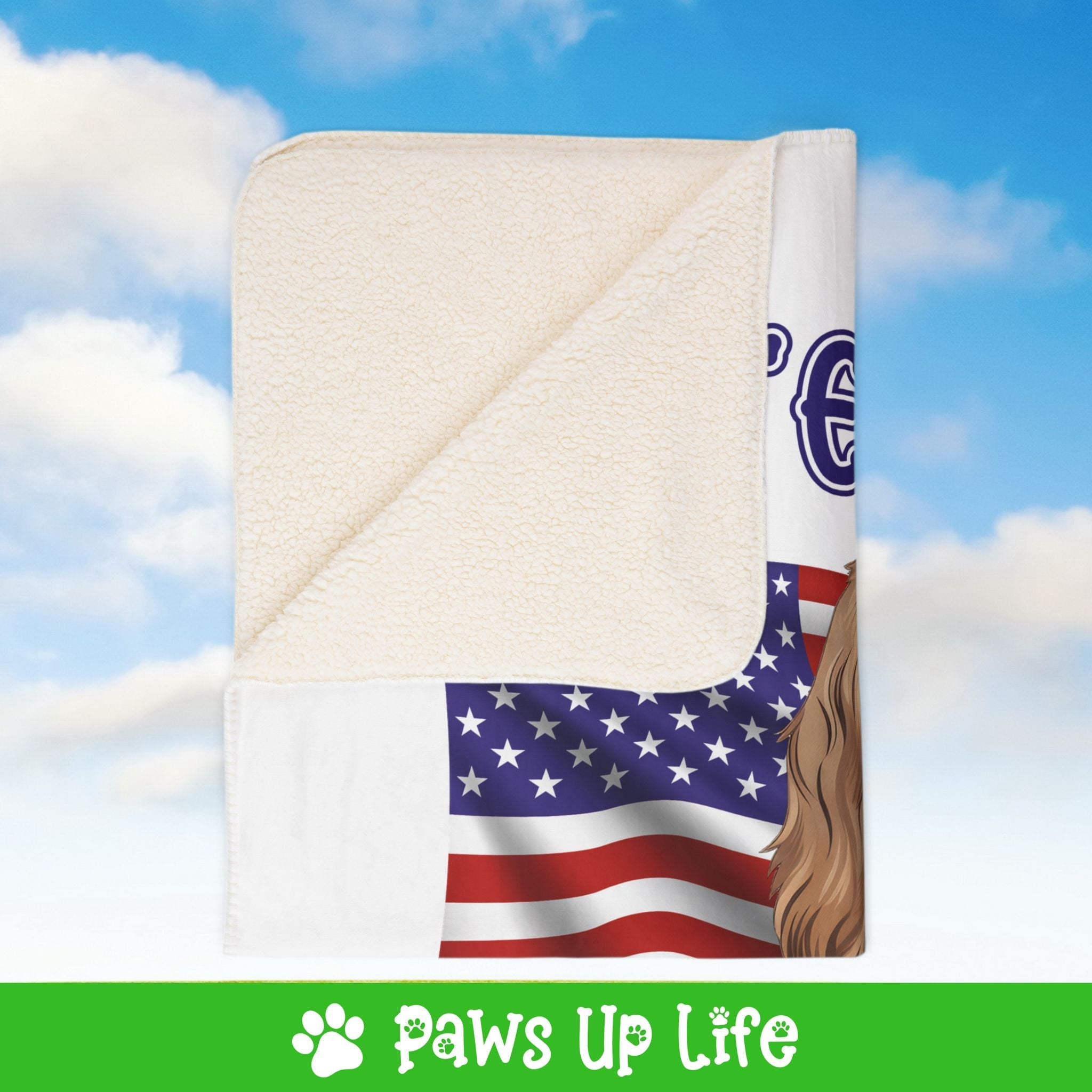 English Cocker Spaniel Dog United We Love Fleece Sherpa Blanket - Perfect for Snuggling and Cozy Napping | Paws Up Life, LLC