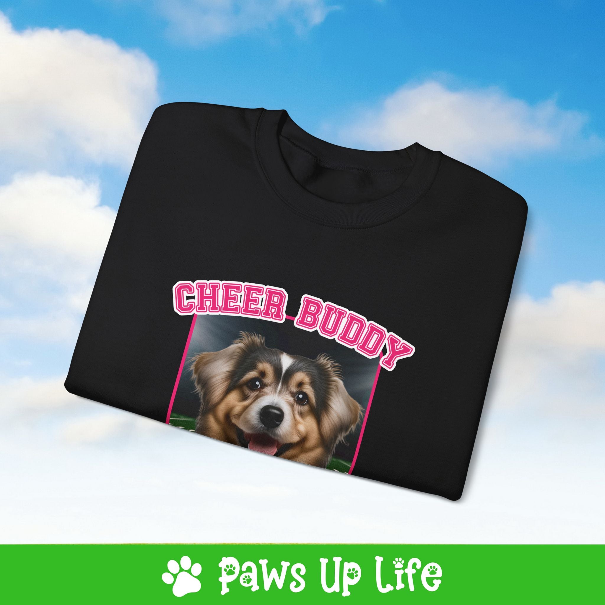 Havanese Football Cheer Buddy Cheerleading Dog Crewneck Sweatshirt, Unisex Gift for Animal Lovers, Dog Mom Dad Sweatshirt, Cute Dog Lover Apparel, Fun Pet | Paws Up Life, LLC