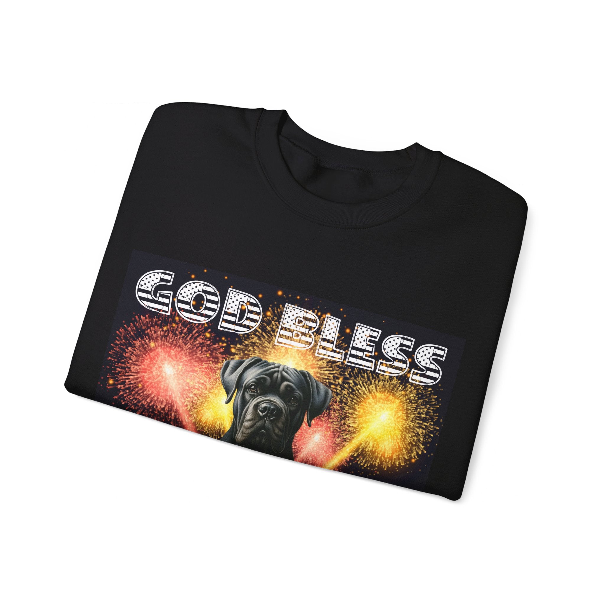 God Bless Cane Corso Patriotic Unisex Sweatshirt Heavy Blend™ Crewneck