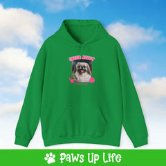 Pekinese Football Cheer Buddy Cheerleading Dog Unisex Hoodie Hooded Sweatshirt Classic Comfy Cotton | Paws Up Life, LLC