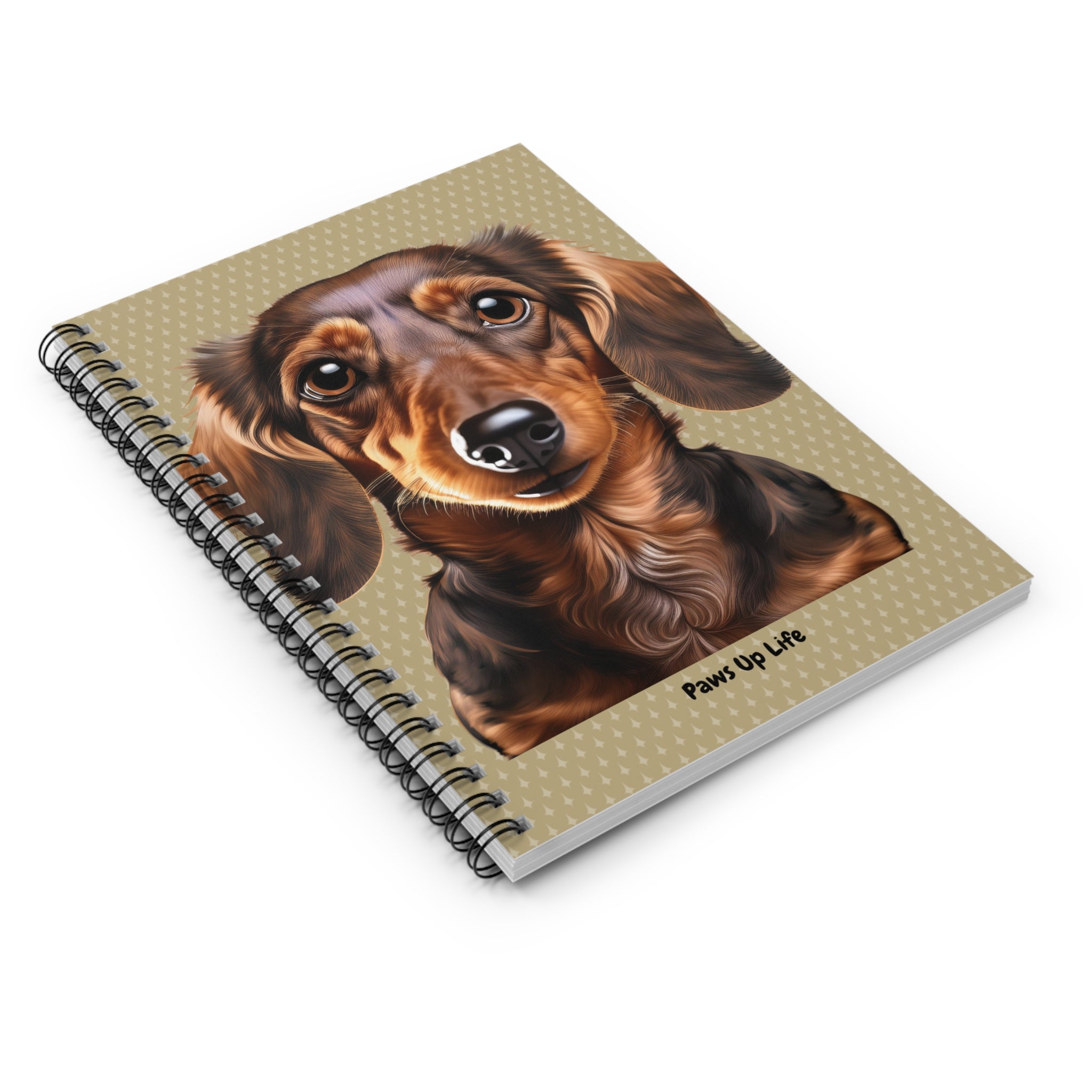 Dachshund Spiral Notebook for Dog Lovers and Dog Moms 8" x 6"