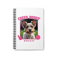 Biewer Terrier Football Cheer Buddy Cheerleading Dog Spiral Notebook for Office and Home - Ruled Line | Paws Up Life, LLC