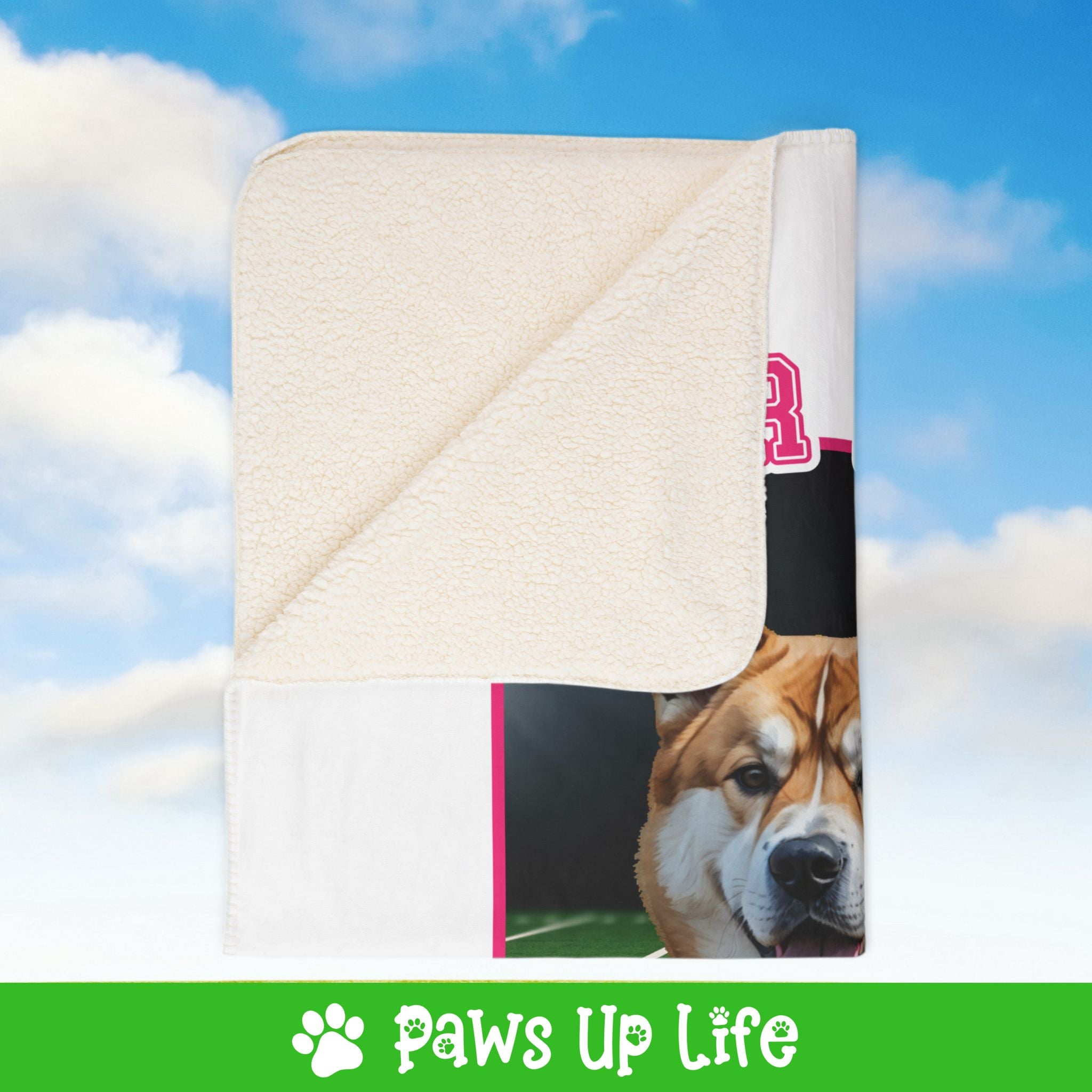 Akita Dog Fleece Sherpa Blanket - Perfect for Snuggling and Cozy Napping | Paws Up Life, LLC