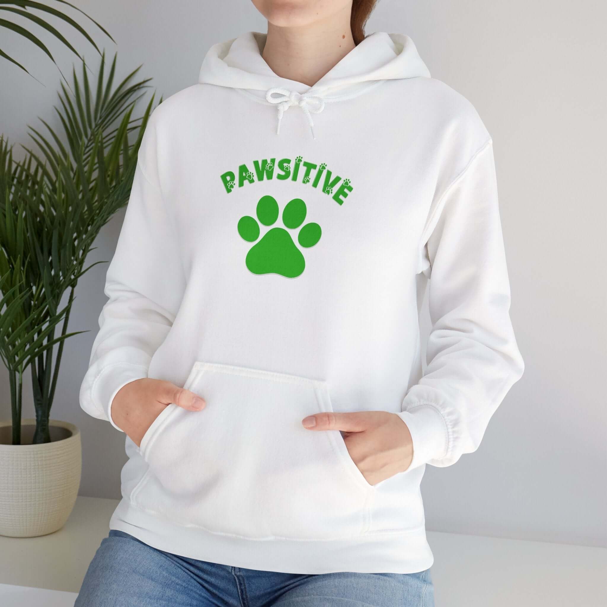 Pawsitive Dog Lovers Hoodie Sweatshirt | Paws Up Life, LLC