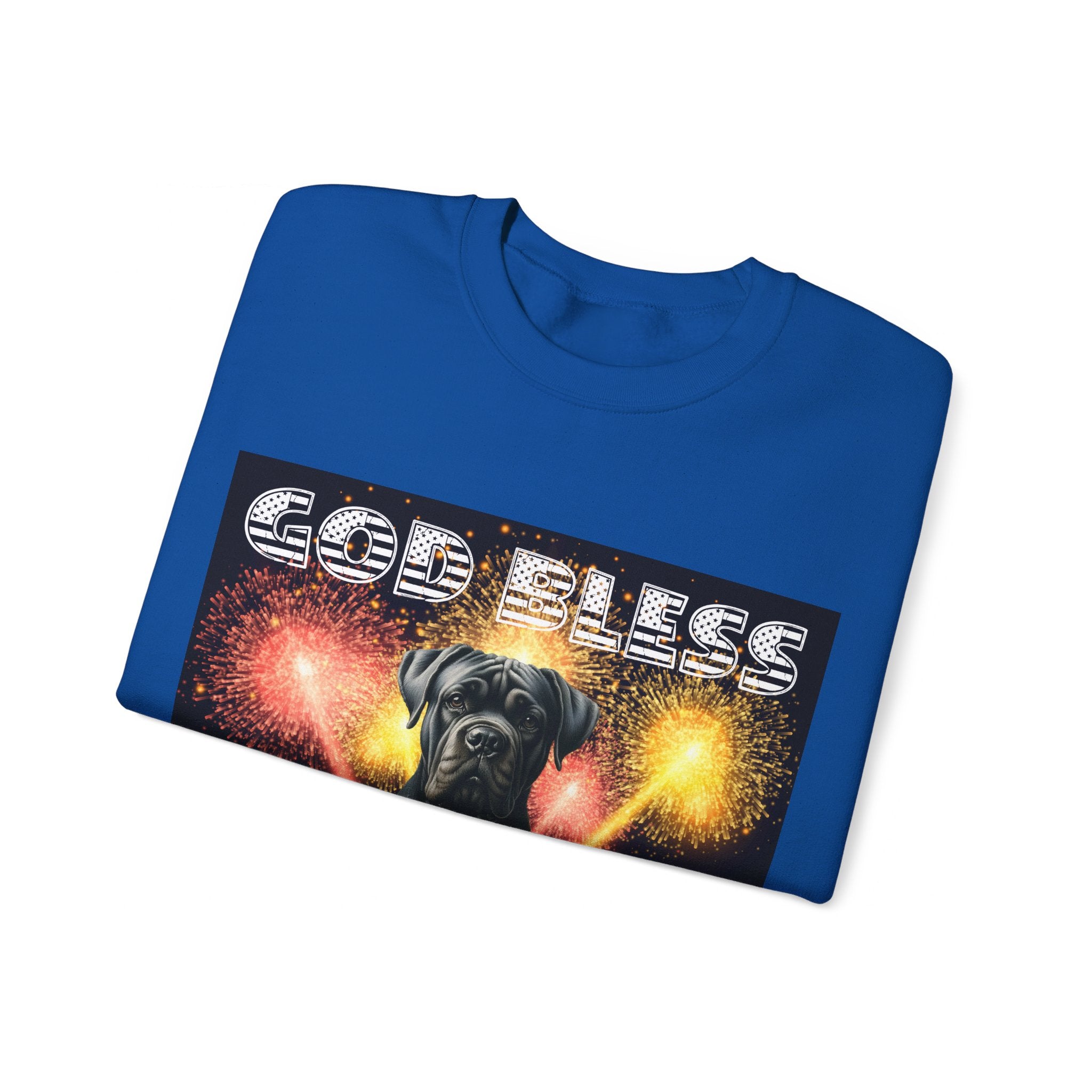 God Bless Cane Corso Patriotic Unisex Sweatshirt Heavy Blend™ Crewneck