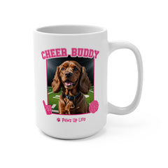 Cocker Spaniel Football Cheer Buddy Cheerleading Dog 15oz Large Coffee Mug Ceramic Drinkware Tea Washable | Paws Up Life, LLC