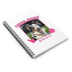 Australian Koolie Cheer Buddy Cheerleading Dog Spiral Notebook for Office and Home - Ruled Line | Paws Up Life, LLC