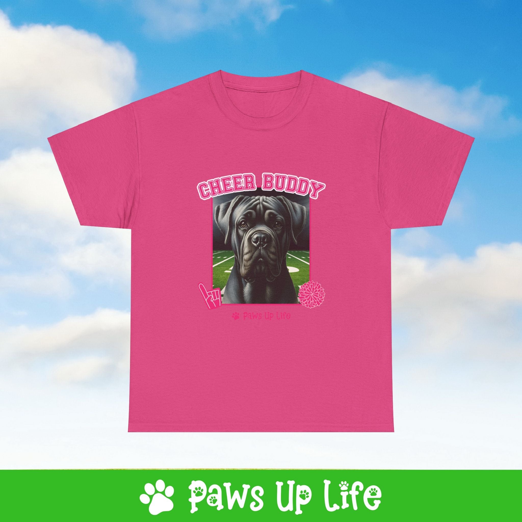 Cane Corso Football Cheer Buddy Cheerleading Dog Tee, Shirt, Unisex Pet Lover Gift, Dog Mom Dad Tshirt, Animal Rescue Advocate, Cute Puppy Graphic Top Classic Collar | Paws Up Life, LLC