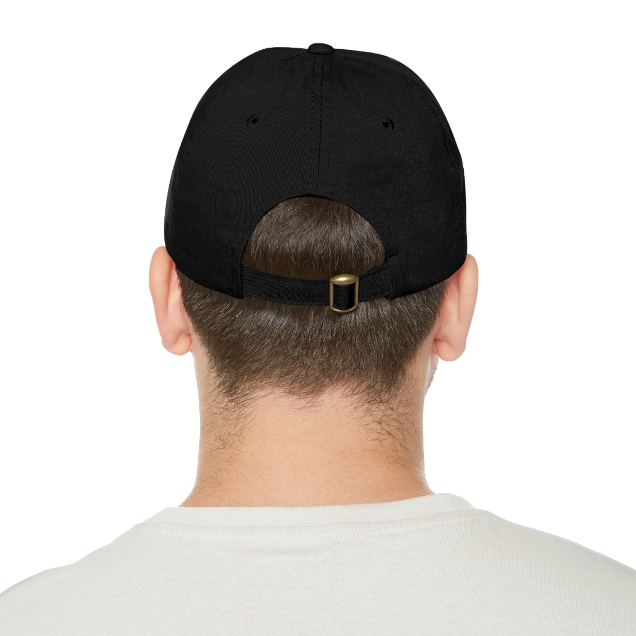 Dog Dad Baseball Hat: Show Your Love for Your Pup in Style - Dad Hat with Leather Patch (Round)