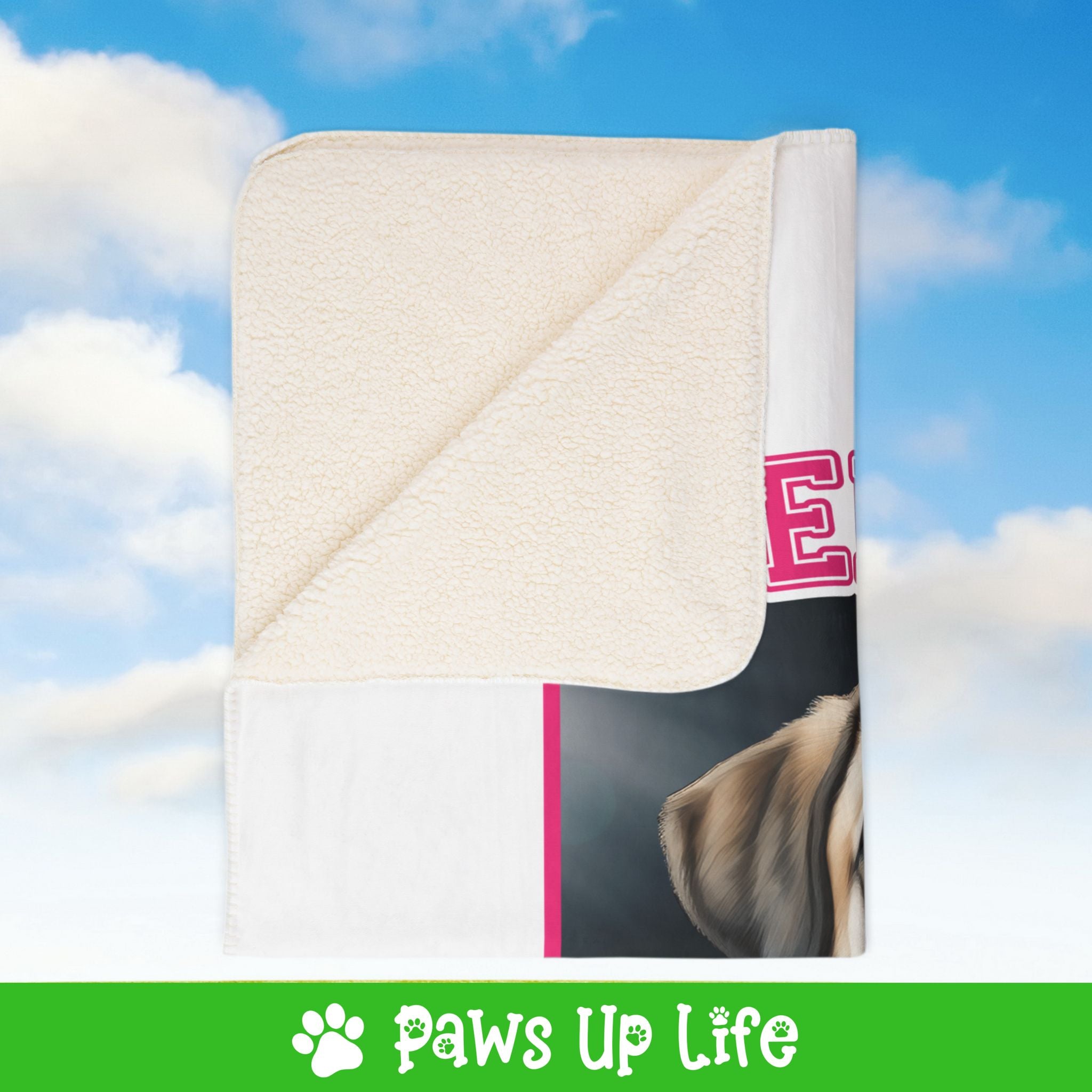 Anatolian Shepherd Cheer Buddy Cheerleading Dog Fleece Sherpa Blanket - Perfect for Snuggling and Cozy Napping | Paws Up Life, LLC