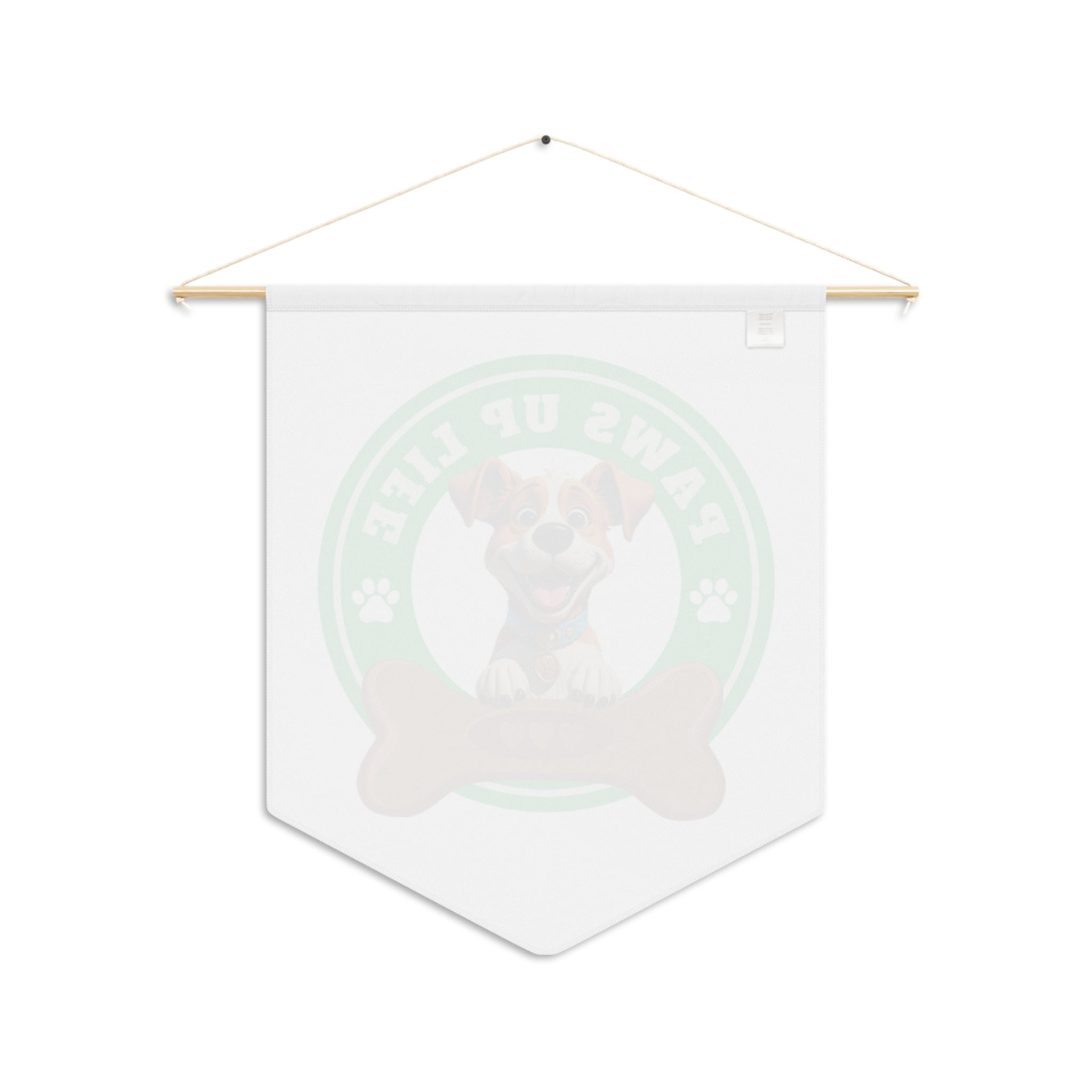 Paws Up Life Branded Pennant Wall Hanging