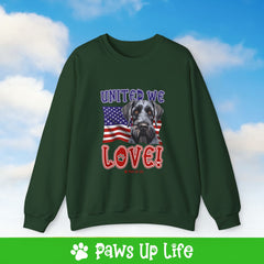 Giant Schnauzer Dog United We Love Dog Crewneck Sweatshirt, Unisex Gift for Animal Lovers, Dog Mom Dad Sweatshirt, Cute Dog Lover Apparel, Fun Pet | Paws Up Life, LLC