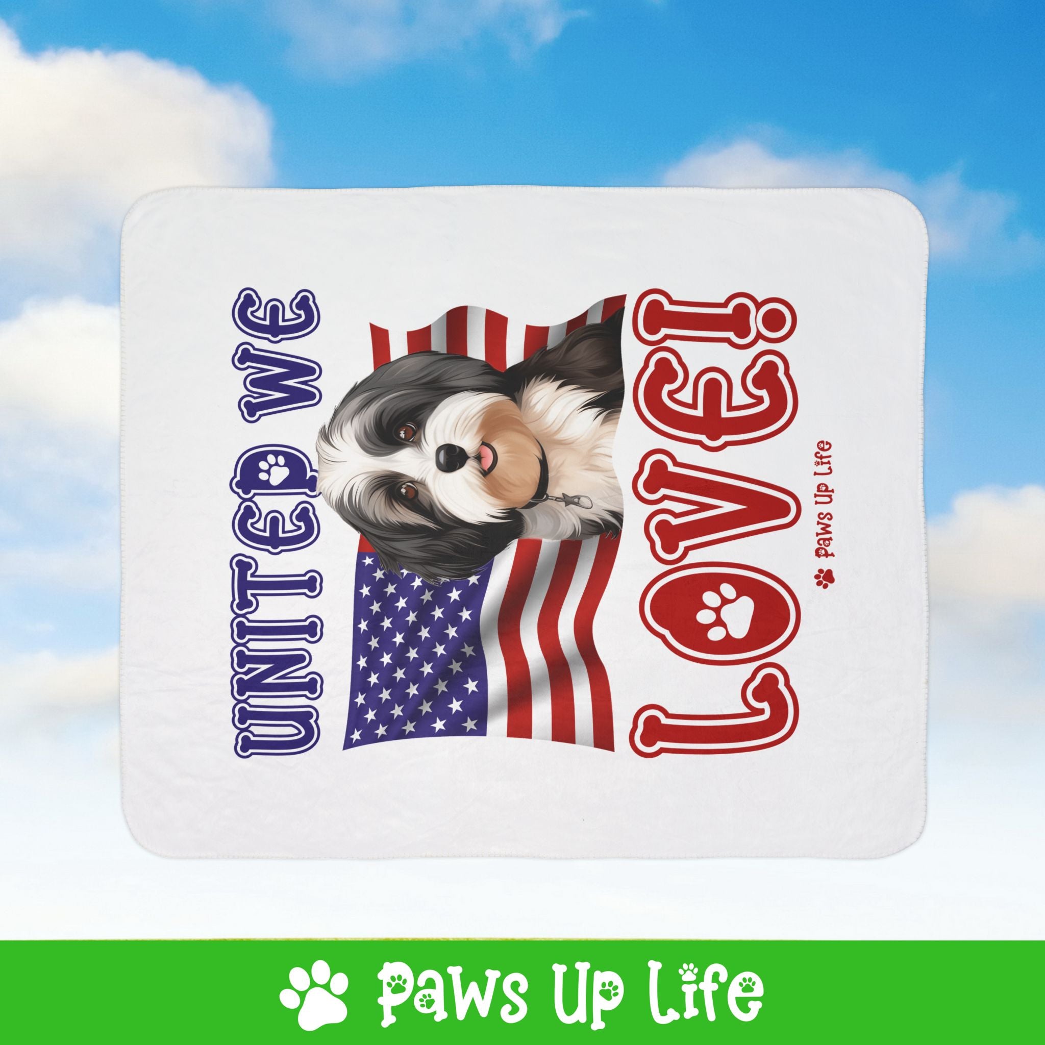 Havanese Dog United We Love Fleece Sherpa Blanket - Perfect for Snuggling and Cozy Napping | Paws Up Life, LLC