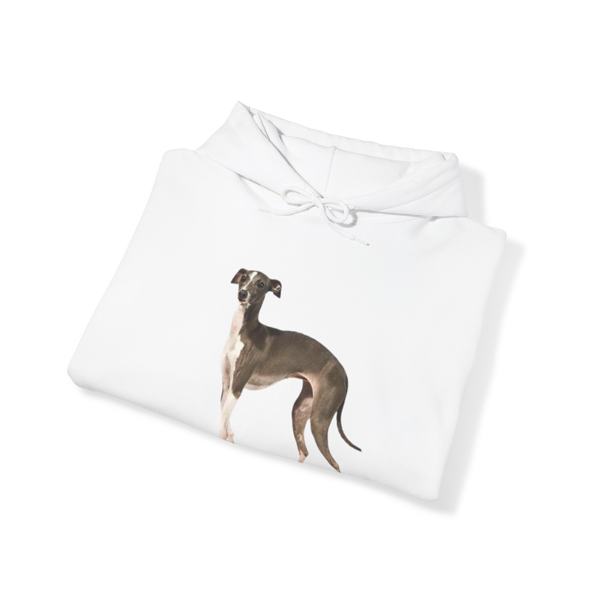 Italian Greyhound Hoodie With The Paws Up Logo On The Back Of Hoodie. Unisex Hooded Sweatshirt for Dog Mom or Dad - Adults & Kids | Perfect Gifts for Pet Lovers - Cozy and Stylish ApparelUnisex Heavy Blend™ Hooded Sweatshirt