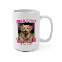 Golden Retriever Football Cheer Buddy Cheerleading Dog 15oz Large Coffee Mug Ceramic Drinkware Tea Washable | Paws Up Life, LLC