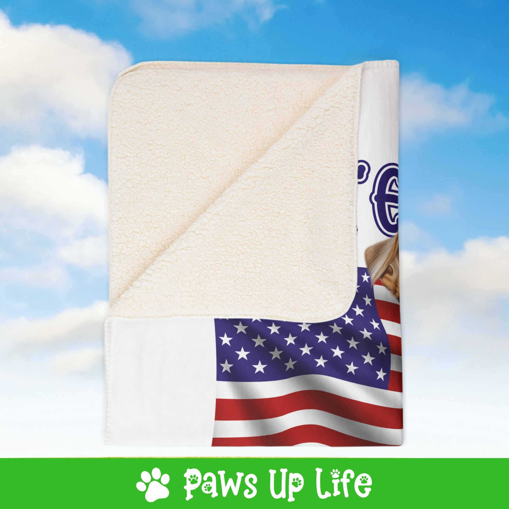 Jack Russell Dog United We Love Fleece Sherpa Blanket - Perfect for Snuggling and Cozy Napping | Paws Up Life, LLC