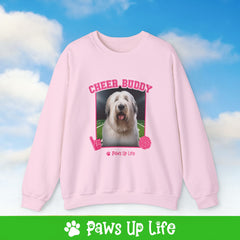 Briard Football Cheer Buddy Cheerleading Dog Crewneck Sweatshirt, Unisex Gift for Animal Lovers, Dog Mom Dad Sweatshirt, Cute Dog Lover Apparel, Fun Pet | Paws Up Life, LLC