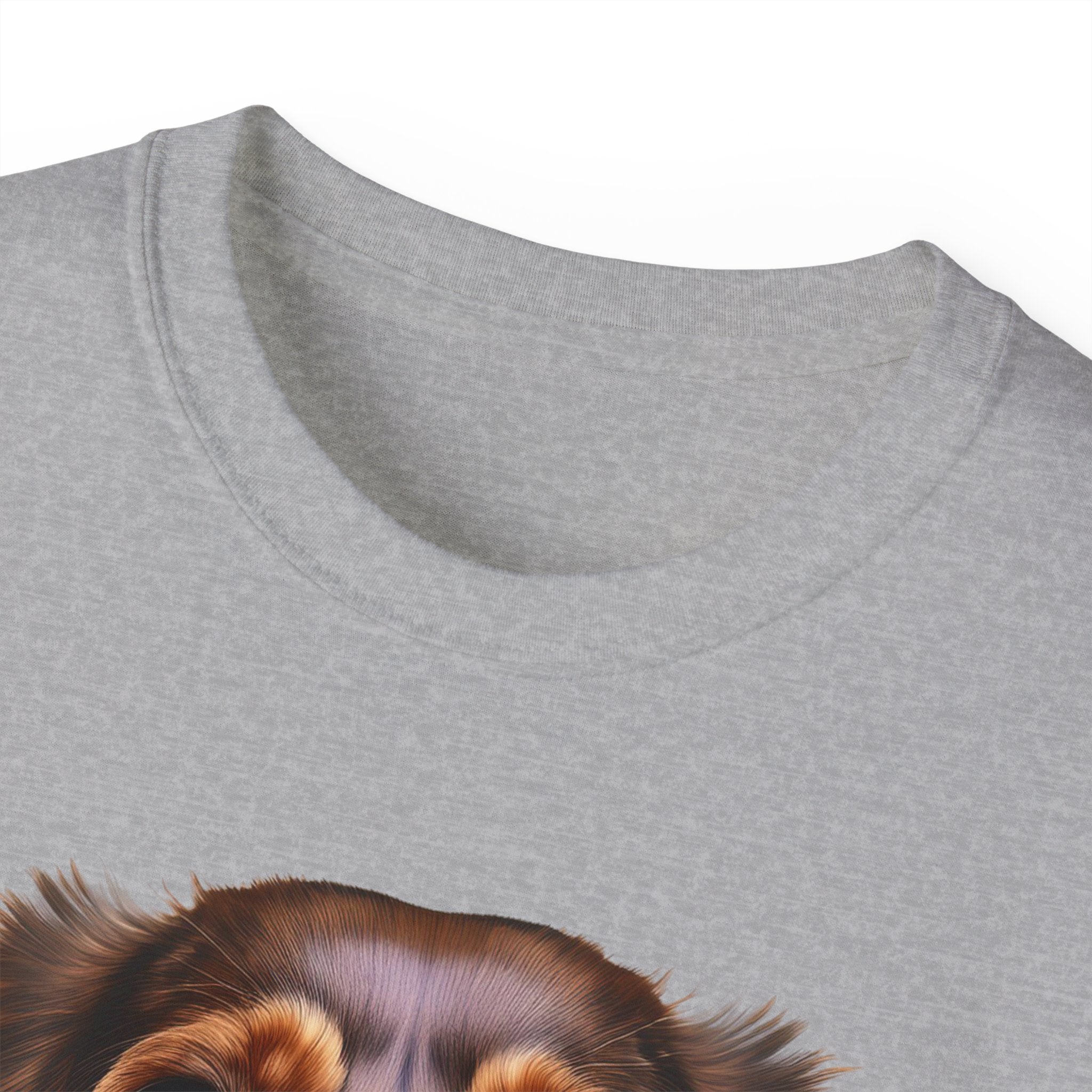 Dachshund Brown Long Haired Gilden Unisex Ultra Cotton Short Sleeve T Shirt By Paws Up Life