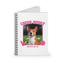 Basenji Cheer Buddy Cheerleading Dog Spiral Notebook for Office and Home - Ruled Line | Paws Up Life, LLC