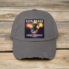 God Bless Cane Corso Patriotic Baseball Cap Hat Unisex OSFA Multiple Color Options