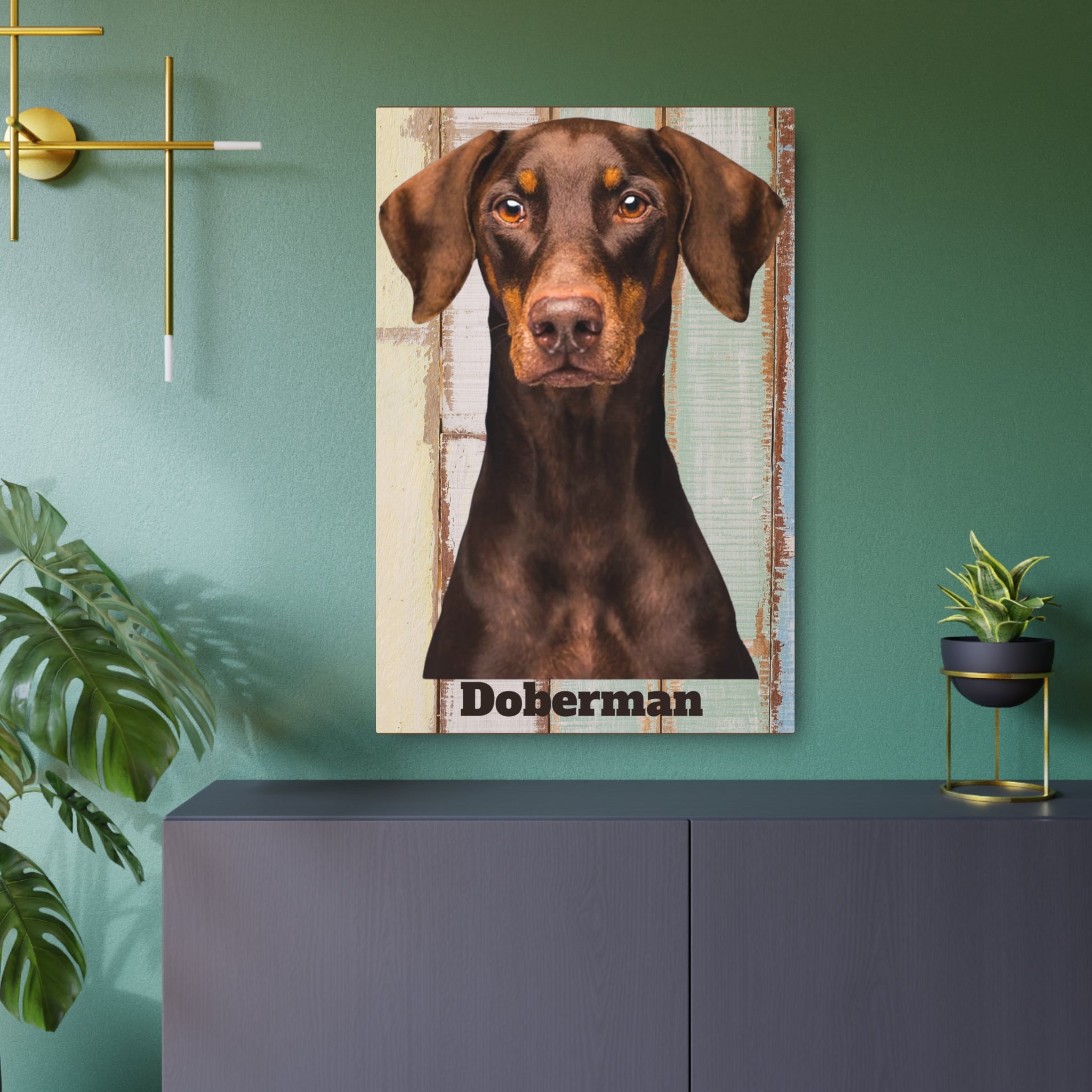 Doberman Metal Wall Art: Stunning Canine Décor for Dog Lovers | Premium Quality & Unique Design - Great Gift For Dog Mom Or Dad