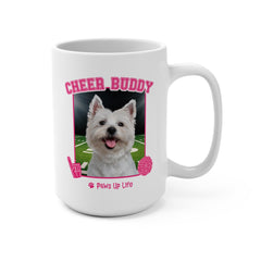 Norwich Terrier Football Cheer Buddy Cheerleading Dog 15oz Large Coffee Mug Ceramic Drinkware Tea Washable | Paws Up Life, LLC