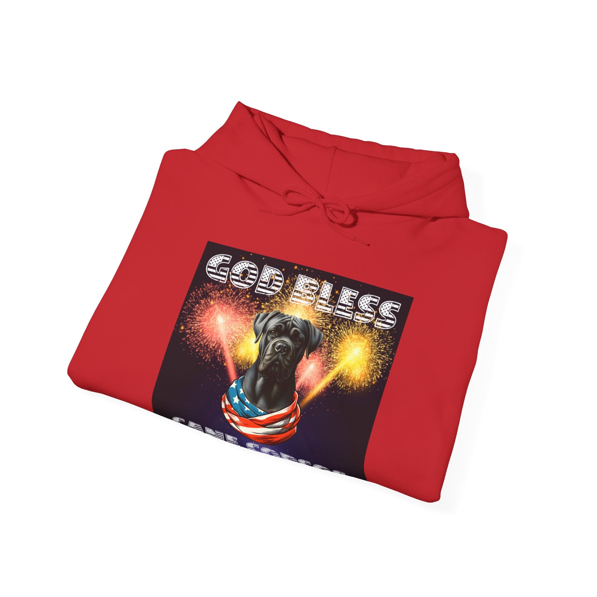 God Bless Cane Corso Patriotic Unisex Sweatshirt Heavy Blend™ Hooded