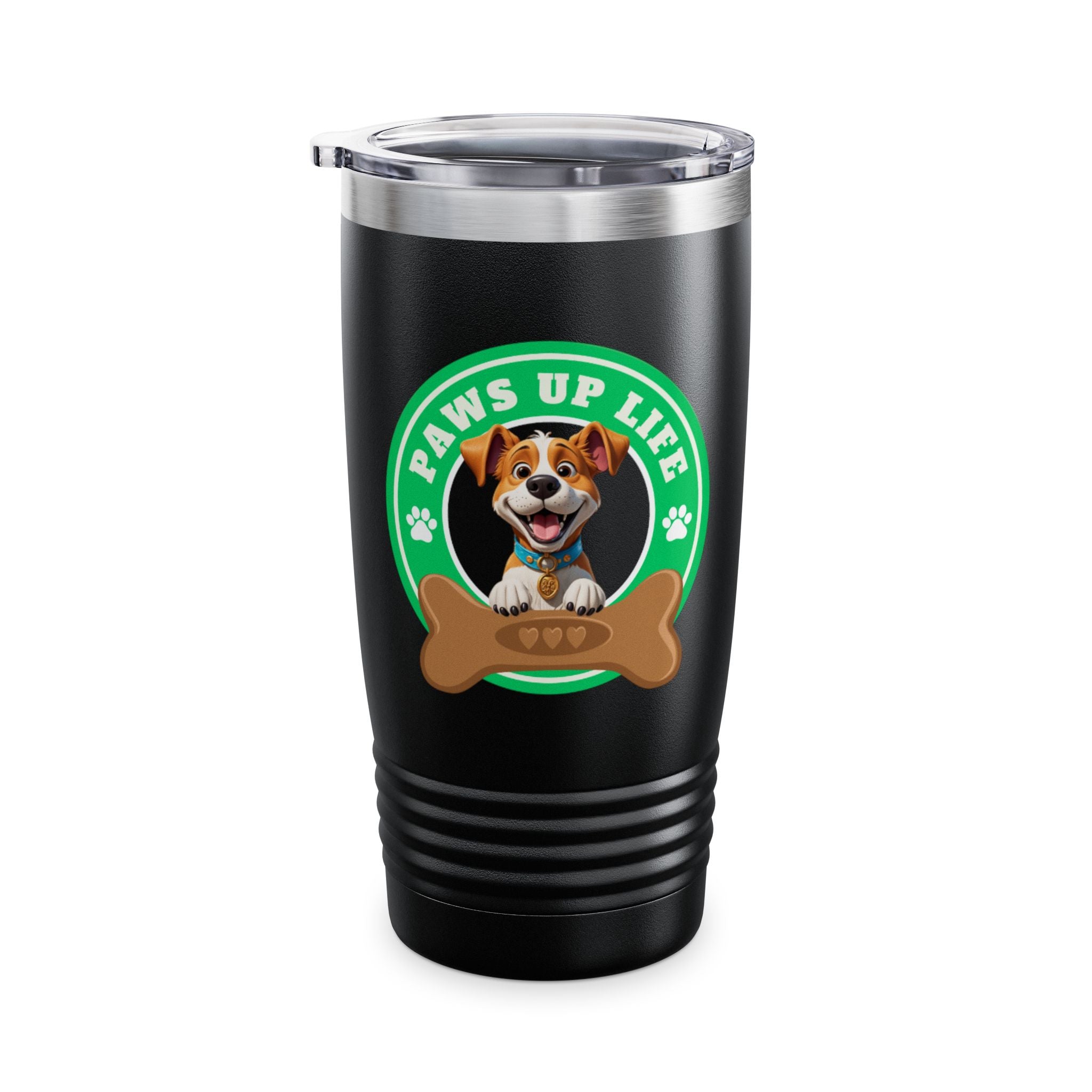 Paws Up Life Brand Logo Ringneck Tumbler 20oz Green