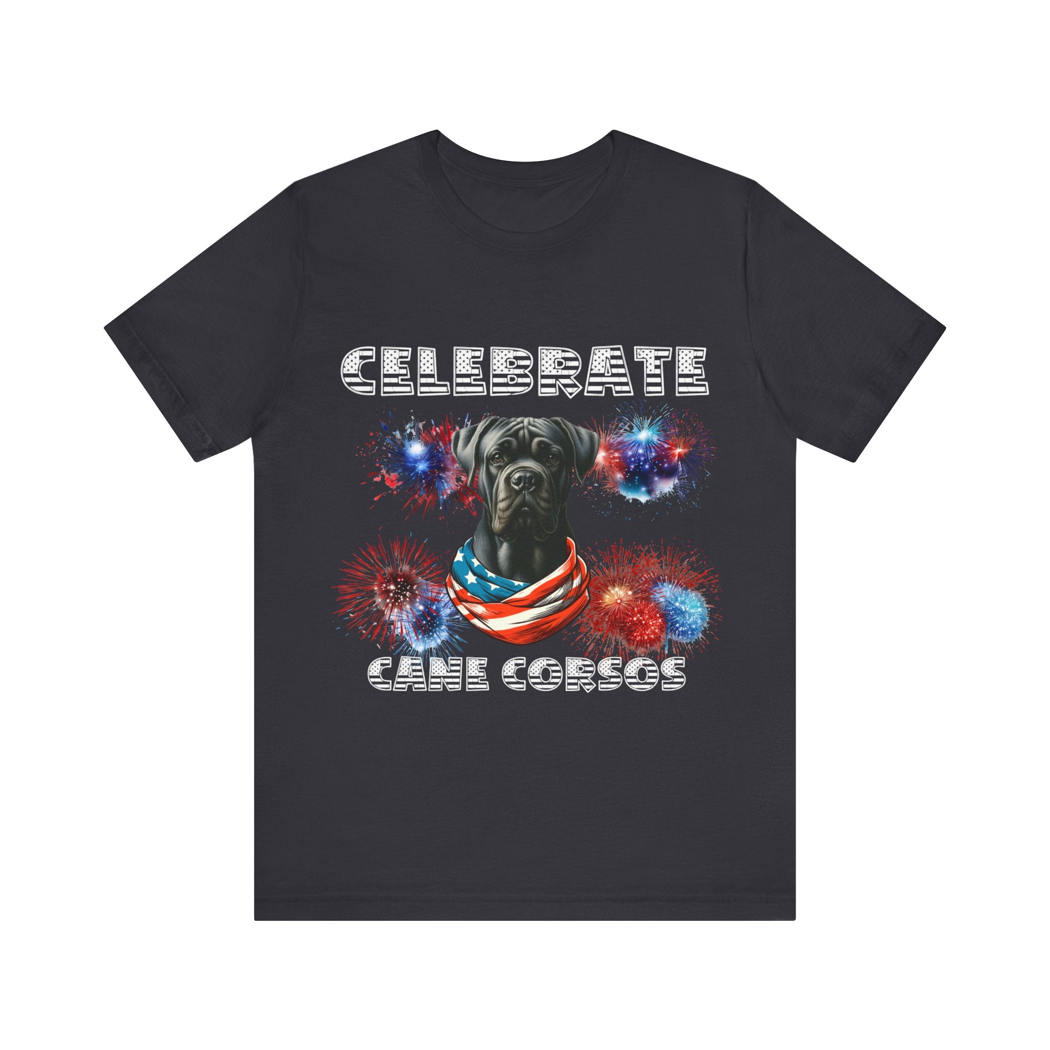 Celebrate Cane Corso Dog Patriotic Unisex Jersey Short Sleeve Tee Bella Canvas 3001