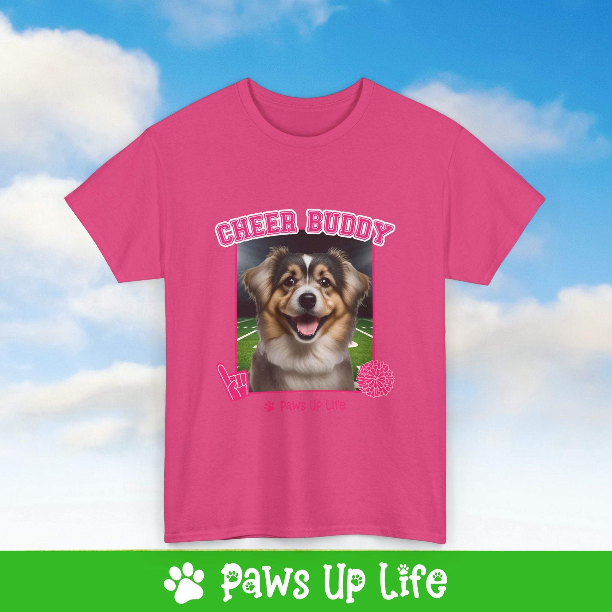 Havanese Football Cheer Buddy Cheerleading Dog Tee, Shirt, Unisex Pet Lover Gift, Dog Mom Dad Tshirt, Animal Rescue Advocate, Cute Puppy Graphic Top Classic Collar | Paws Up Life, LLC