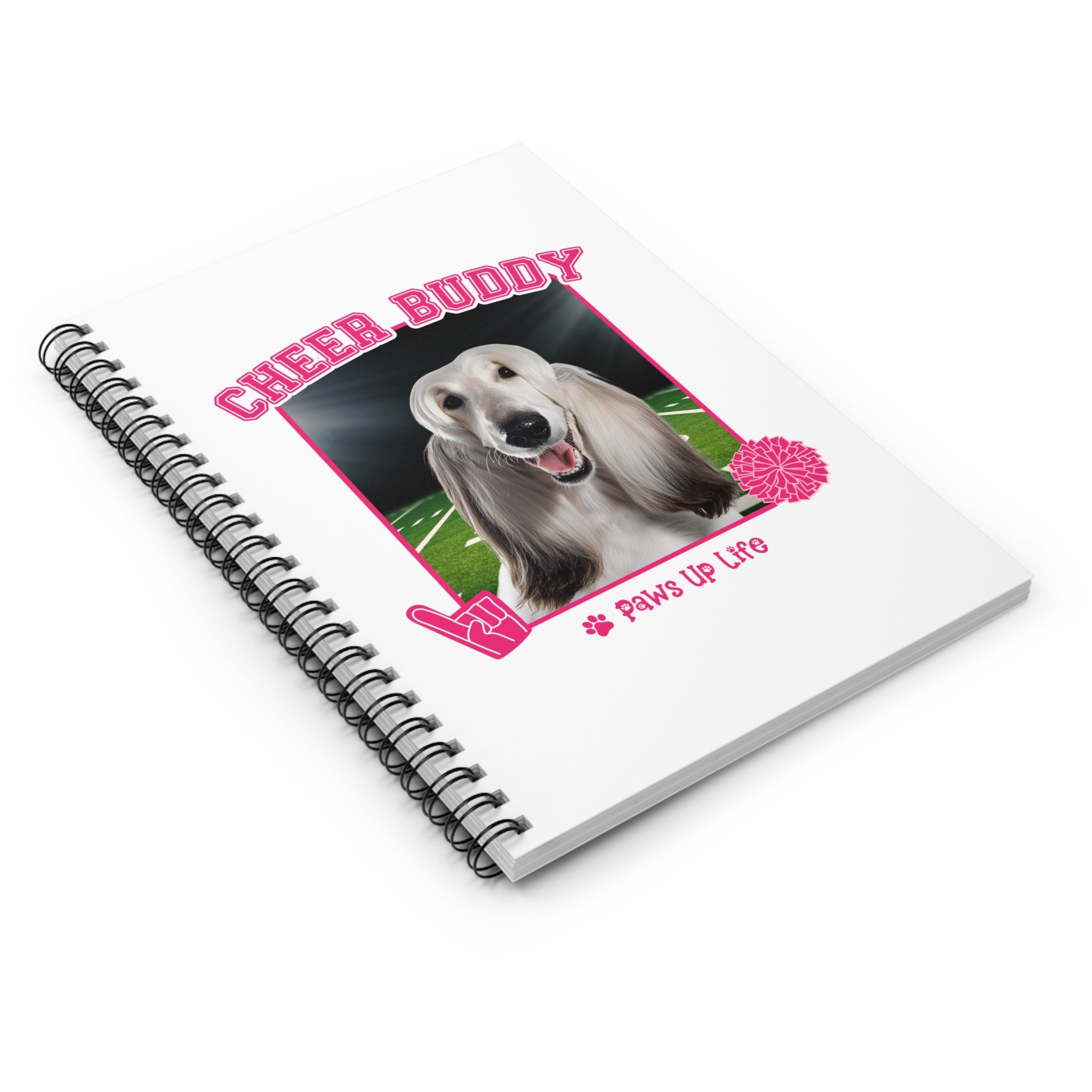 Afghan Hound Spiral Notebook for Office and Home - Ruled Line | Paws Up Life, LLC