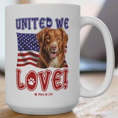 Nova Scotia Duck Tolling Retriever Dog United We Love 15oz Large Coffee Mug Ceramic Drinkware Tea Washable | Paws Up Life, LLC