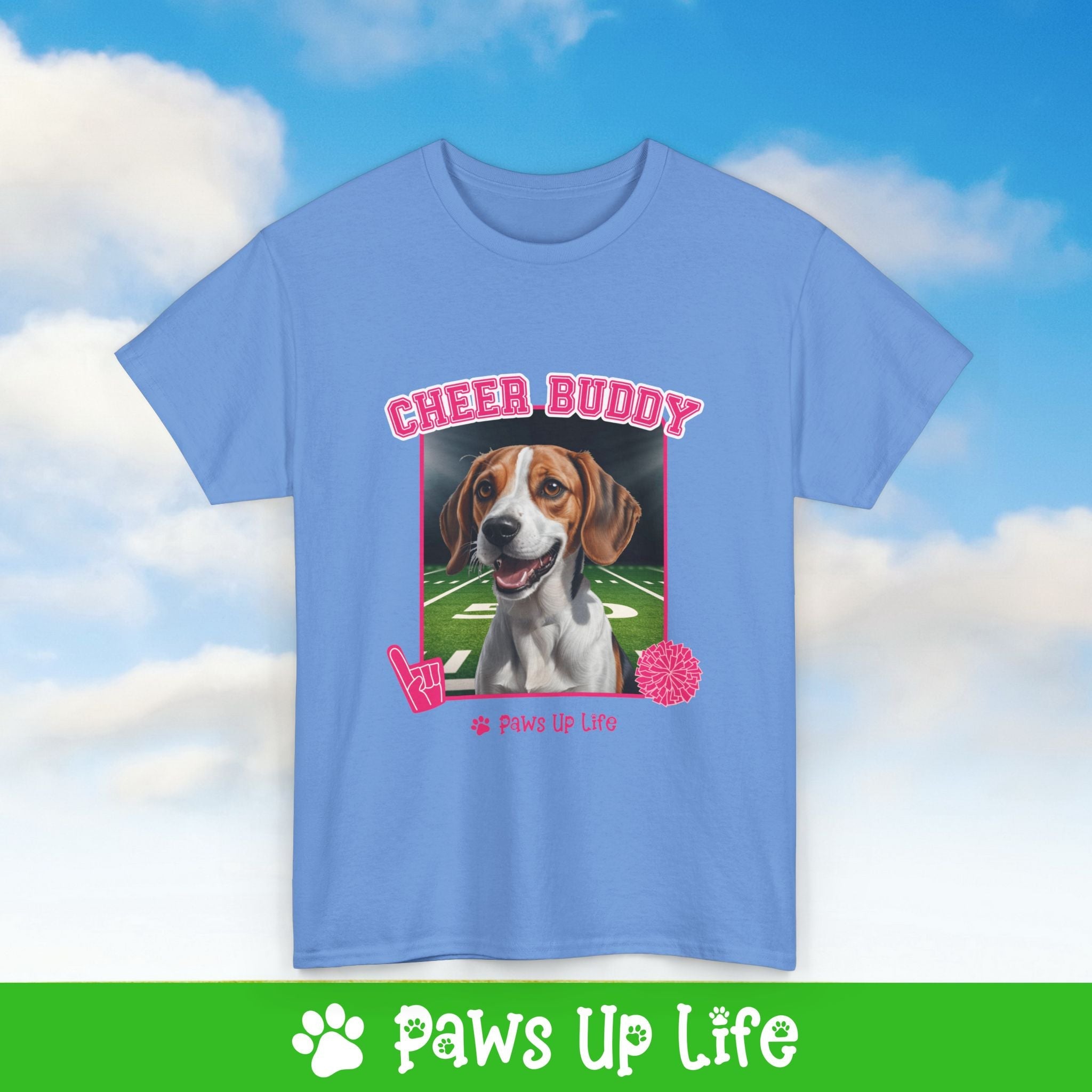 Bernese Mountain Dog Football Cheer Buddy Cheerleading Dog Tee, Shirt, Unisex Pet Lover Gift, Dog Mom Dad Tshirt, Animal Rescue Advocate, Cute Puppy Graphic Top Classic Collar | Paws Up Life, LLC