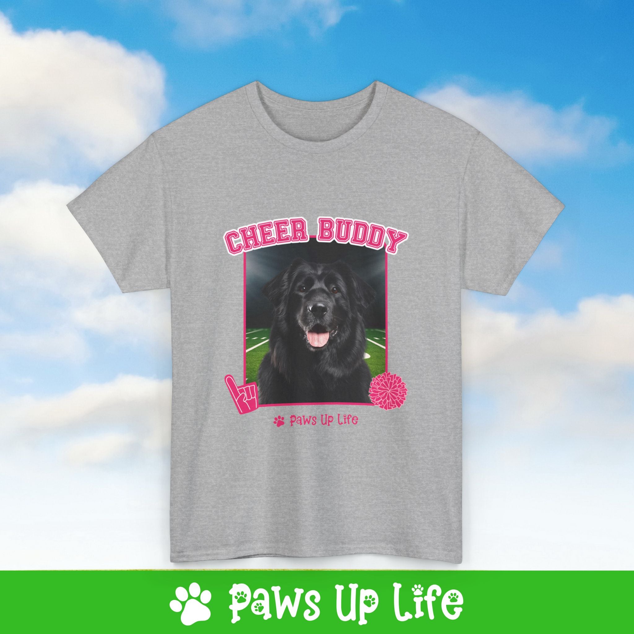 Great Pyrenees Football Cheer Buddy Cheerleading Dog Tee, Shirt, Unisex Pet Lover Gift, Dog Mom Dad Tshirt, Animal Rescue Advocate, Cute Puppy Graphic Top Classic Collar | Paws Up Life, LLC