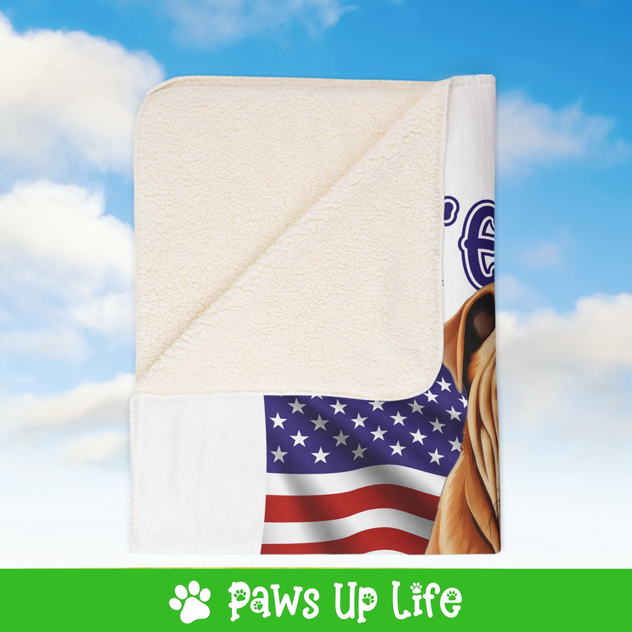 Chinese Shar Pei Dog United We Love Fleece Sherpa Blanket - Perfect for Snuggling and Cozy Napping | Paws Up Life, LLC