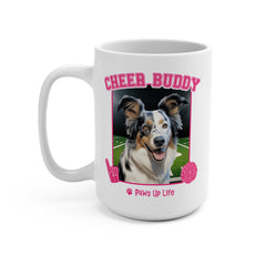 Australian Koolie Cheer Buddy Cheerleading Dog 15oz Large Coffee Mug Ceramic Drinkware Tea Washable | Paws Up Life, LLC