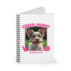 Biewer Terrier Football Cheer Buddy Cheerleading Dog Spiral Notebook for Office and Home - Ruled Line | Paws Up Life, LLC