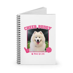 Samoyed Football Cheer Buddy Cheerleading Dog Spiral Notebook for Office and Home - Ruled Line | Paws Up Life, LLC