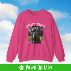 Cane Corso Football Cheer Buddy Cheerleading Dog Crewneck Sweatshirt, Unisex Gift for Animal Lovers, Dog Mom Dad Sweatshirt, Cute Dog Lover Apparel, Fun Pet | Paws Up Life, LLC